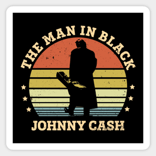 Vintage The Man In Black Johnny Sticker